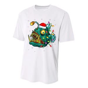 LightUp Reindeer Hat for Anglerfish Christmas Festivities Performance Sprint T-Shirt