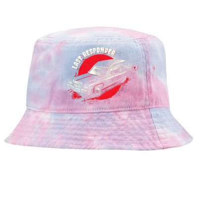 Last Responder Hearse Death Funny Dark Humor Morbid Alt Goth Tie-Dyed Bucket Hat