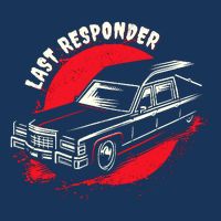 Last Responder Hearse Death Funny Dark Humor Morbid Alt Goth Button