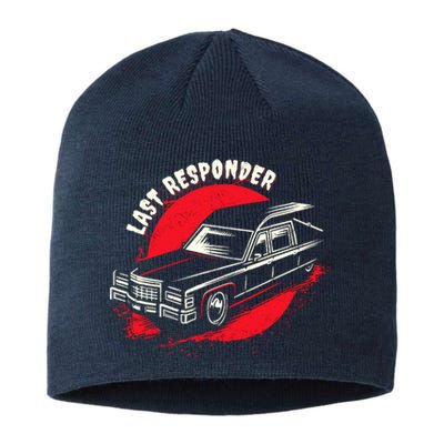 Last Responder Hearse Death Funny Dark Humor Morbid Alt Goth Sustainable Beanie