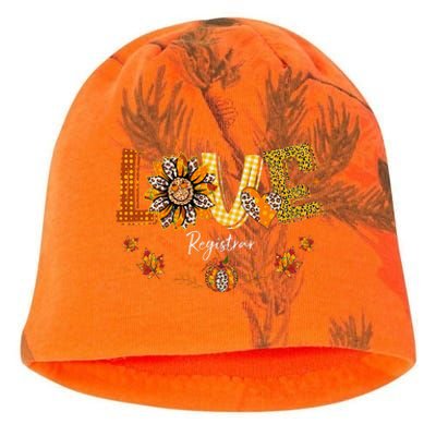 Love Registrar Happy Fall Thanksgiving Kati - Camo Knit Beanie