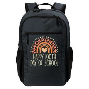 Leopard Rainbow Happy 100th Day School Cute 100 Days Teacher Great Gift Daily Commute Backpack