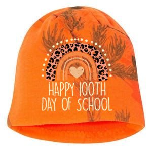 Leopard Rainbow Happy 100th Day School Cute 100 Days Teacher Gift Kati - Camo Knit Beanie