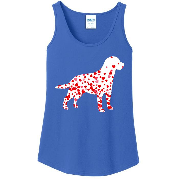 Labrador Retriever Heart Dog Valentine's Day Gift Ladies Essential Tank