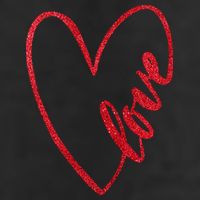 Love Romantic Heart 7 Panel Mesh Trucker Snapback Hat