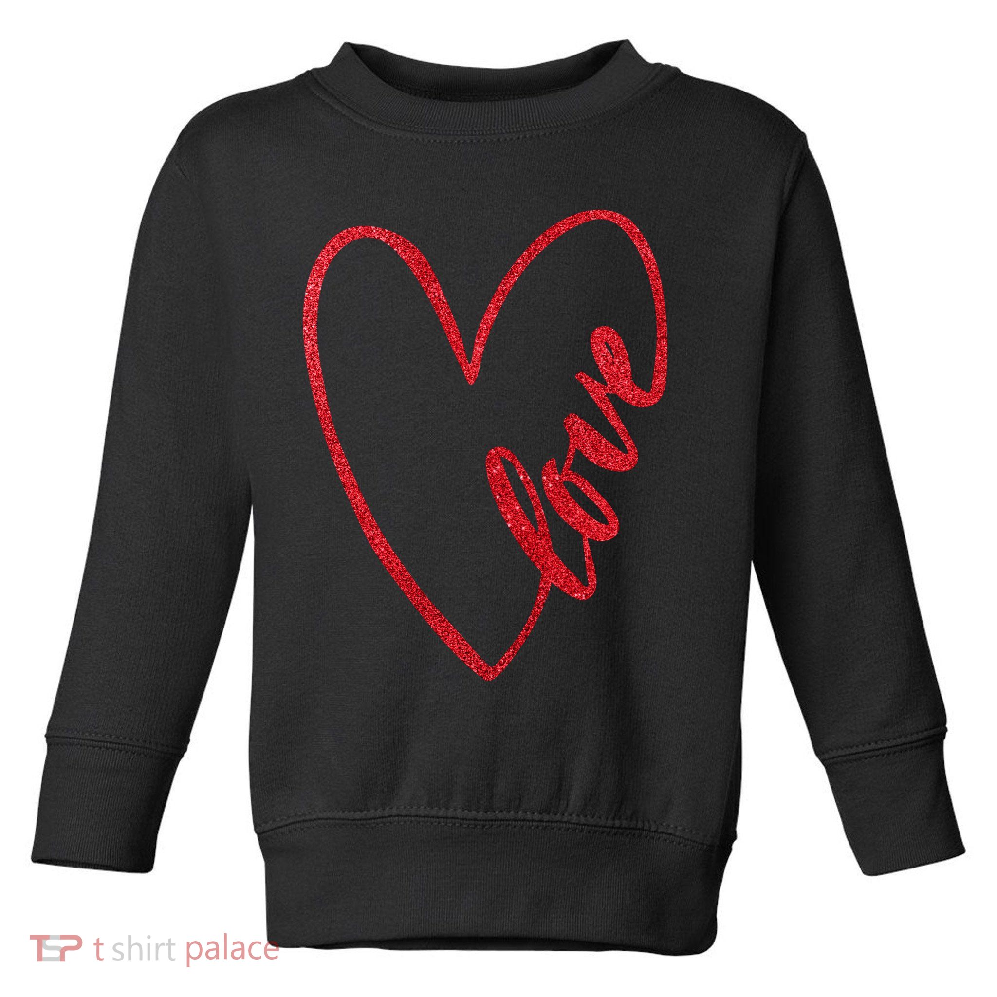 Love Romantic Heart Toddler Sweatshirt