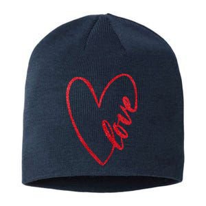 Love Romantic Heart Sustainable Beanie