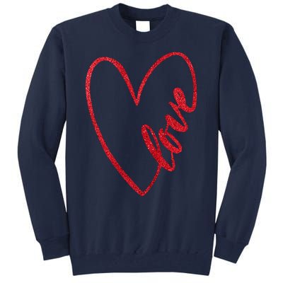 Love Romantic Heart Tall Sweatshirt