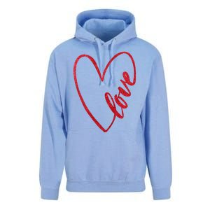 Love Romantic Heart Unisex Surf Hoodie