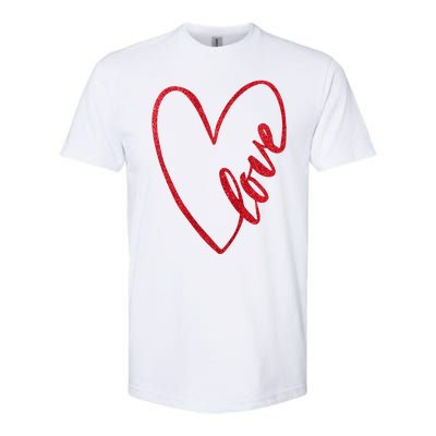 Love Romantic Heart Softstyle® CVC T-Shirt