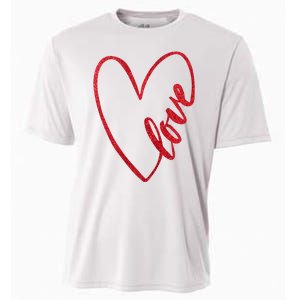 Love Romantic Heart Cooling Performance Crew T-Shirt