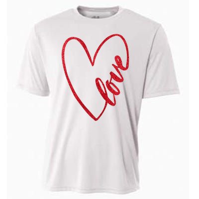 Love Romantic Heart Cooling Performance Crew T-Shirt