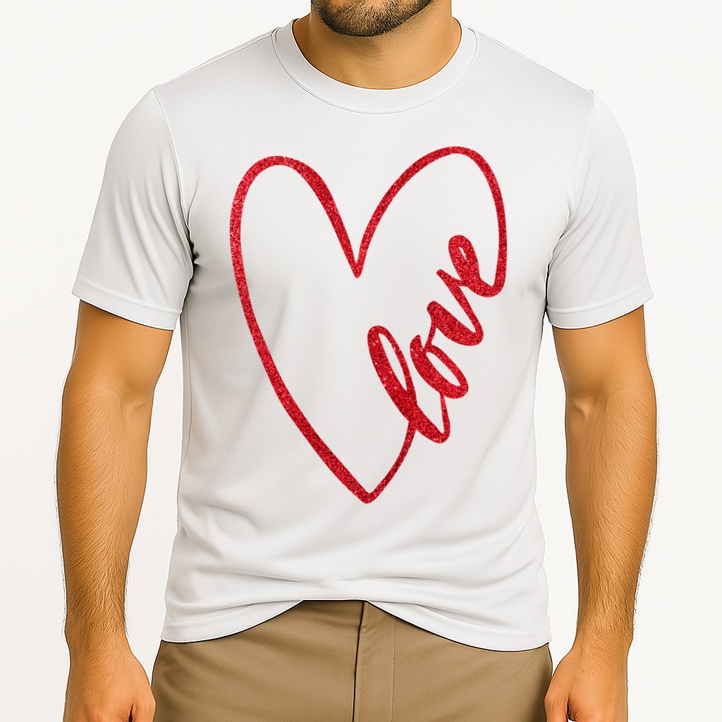 Love Romantic Heart Cooling Performance Crew T-Shirt