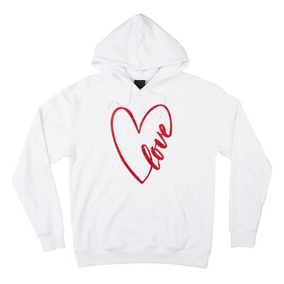 Love Romantic Heart Hoodie