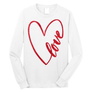 Love Romantic Heart Long Sleeve Shirt