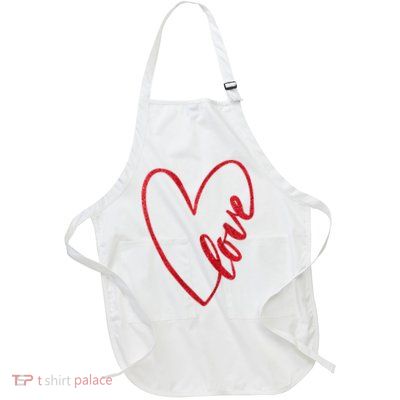 Love Romantic Heart Apron