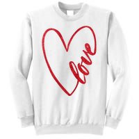 Love Romantic Heart Sweatshirt