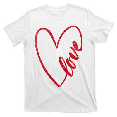 Love Romantic Heart T-Shirt