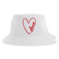 Love Romantic Heart Sustainable Bucket Hat