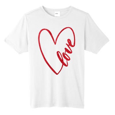 Love Romantic Heart Tall Fusion ChromaSoft Performance T-Shirt