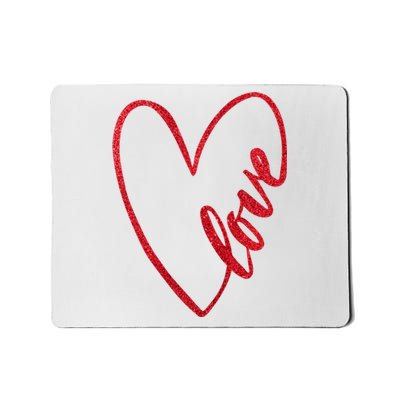 Love Romantic Heart Mousepad