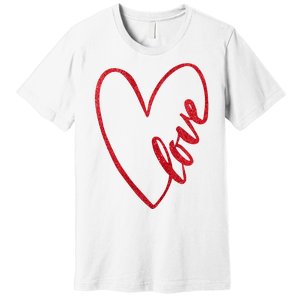 Love Romantic Heart Premium T-Shirt