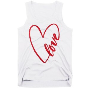 Love Romantic Heart Tank Top