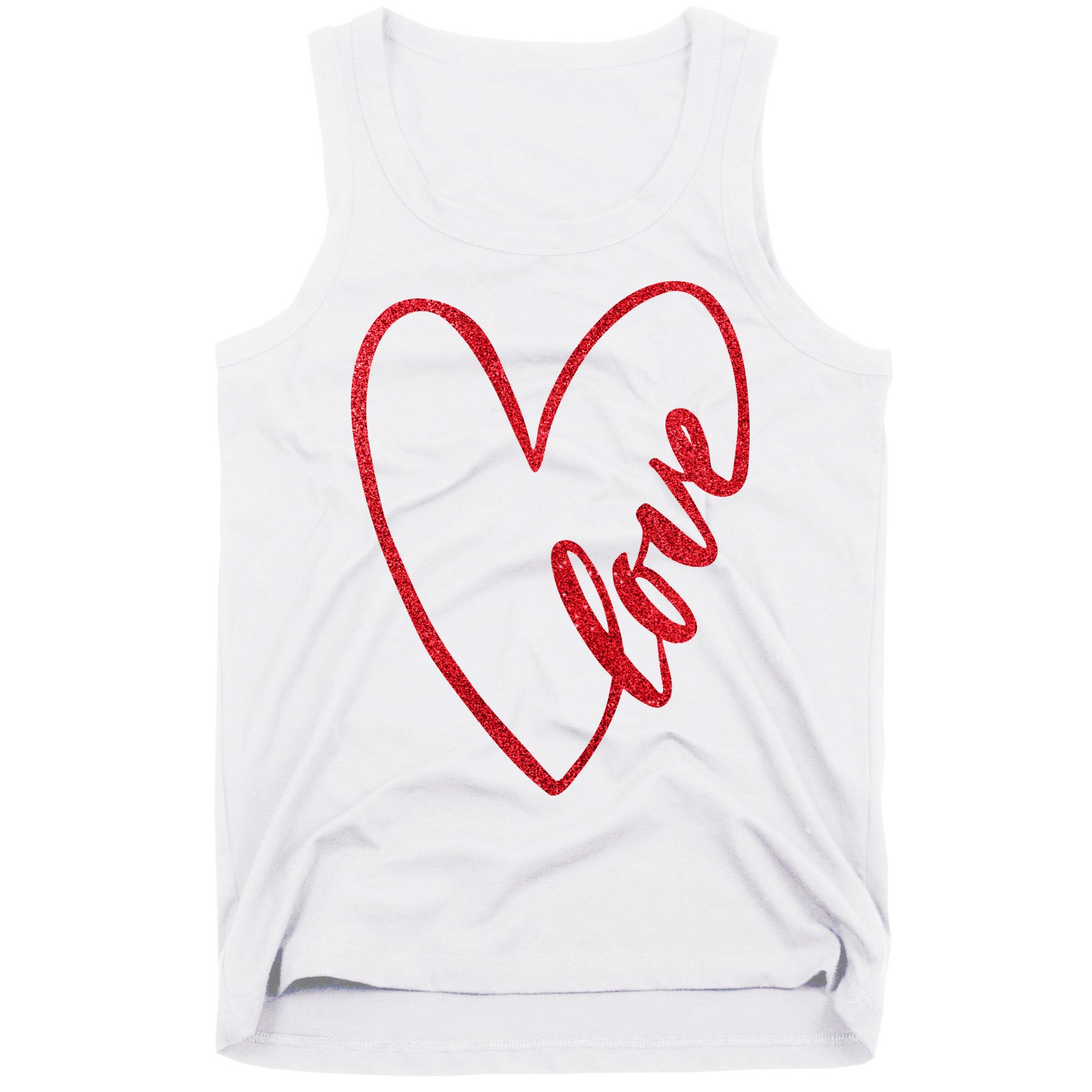 Love Romantic Heart Tank Top