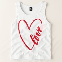 Love Romantic Heart Tank Top