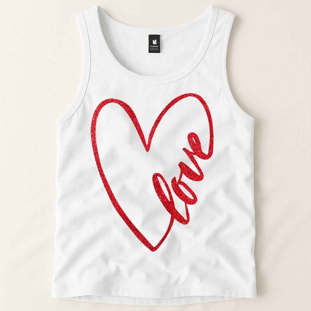 Love Romantic Heart Tank Top