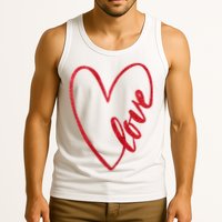 Love Romantic Heart Tank Top