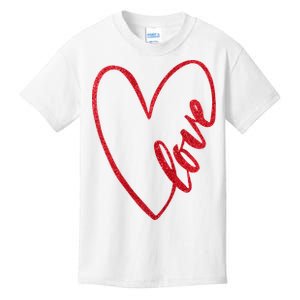 Love Romantic Heart Kids T-Shirt