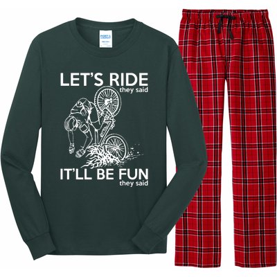 LetS Ride ItLl Be Fun They Said Bicycle Crash Long Sleeve Pajama Set