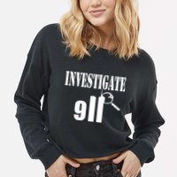 Luke Rudkowski Investigate 911 Cropped Pullover Crew