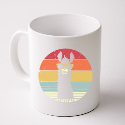 Llama Retro I Just Love Llamas Gift Coffee Mug