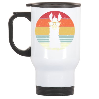 Llama Retro I Just Love Llamas Gift Stainless Steel Travel Mug