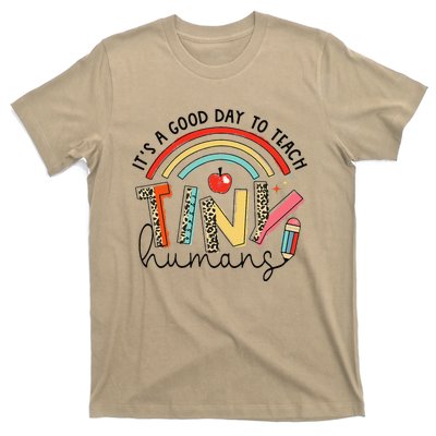 Leopard Rainbow Its A Good Day To Teach Tiny Humans Teacher T-Shirt