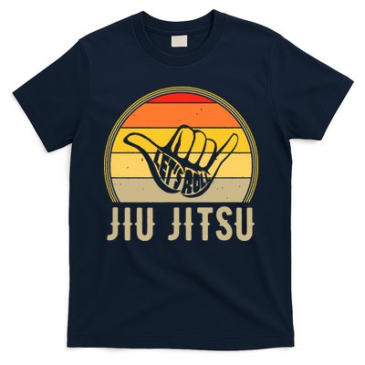 Let's Roll Jiu Jitsu Hand Vintage Sunset Funny Martial Arts T-Shirt