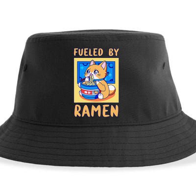 Love Ramen Japanese Noodles Kawaii Cat Sustainable Bucket Hat