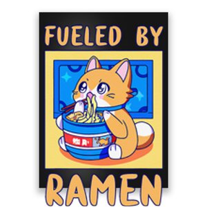 Love Ramen Japanese Noodles Kawaii Cat Poster