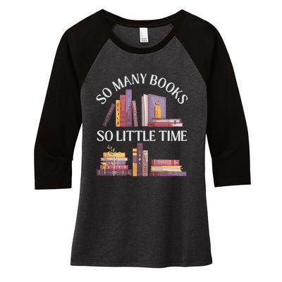 Love Reading Just One More Chapter I Love All The Books Women's Tri-Blend 3/4-Sleeve Raglan Shirt