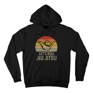 LetS Roll Jiu Jitsu Hand Brazilian Bjj Funny Martial Arts Hoodie