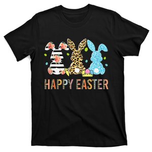 Leopard Rabbit Lover Happy Easter Day T-Shirt