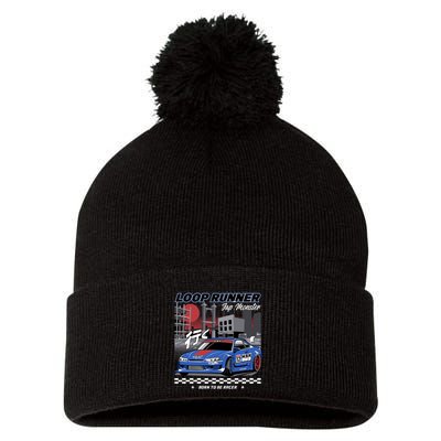 Loop Runner Pom Pom 12in Knit Beanie