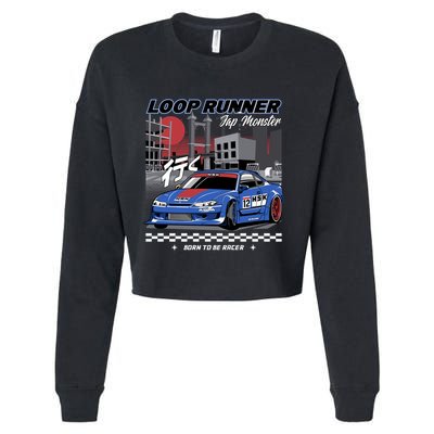 Loop Runner Cropped Pullover Crew