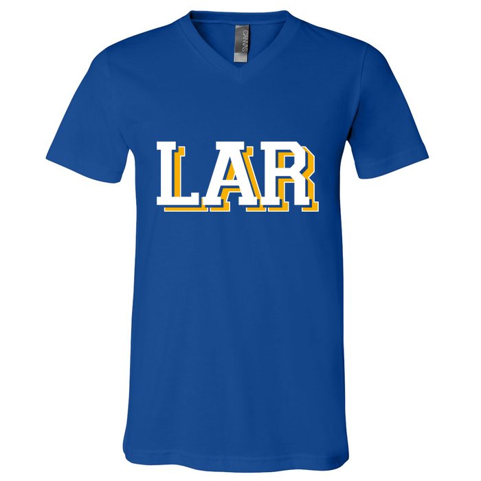 LA RAMS LAR Gift For Sport Fan V-Neck T-Shirt