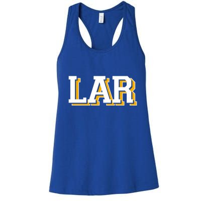 LA RAMS LAR Gift For Sport Fan Women's Racerback Tank