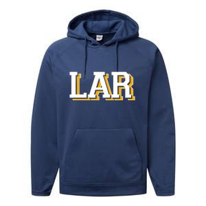 LA RAMS LAR Gift For Sport Fan Performance Fleece Hoodie