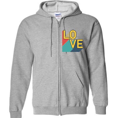 Love Retro Full Zip Hoodie