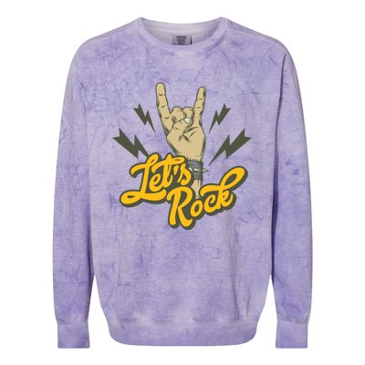 Let's Rock Colorblast Crewneck Sweatshirt